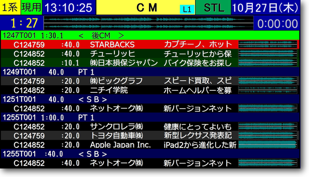 CMDAF画面例 CMDAF画面例