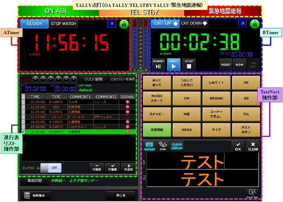 T-NAVIメイン画面